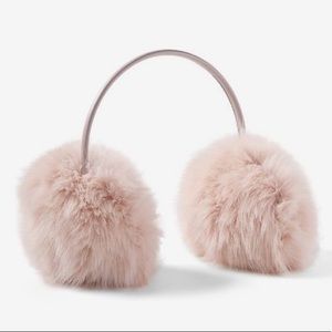 Banana Republic Pink fur earmuffs NWOT!